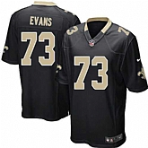Nike Men & Women & Youth Saints #73 Evans Black Team Color Game Jersey,baseball caps,new era cap wholesale,wholesale hats